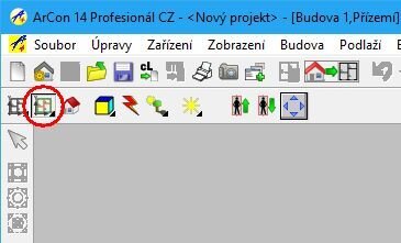 Obrázek 2: Půdorysné zobrazení barevné