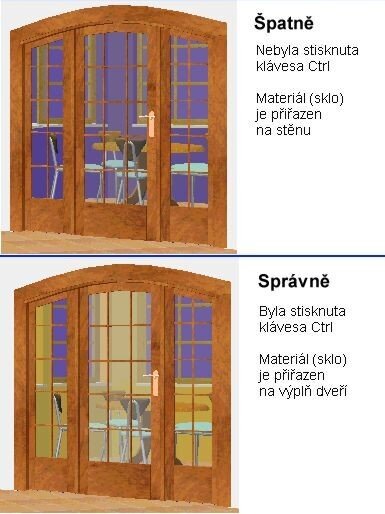 Výměna průhledného materiálu skla