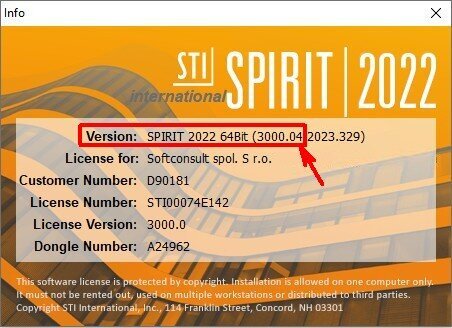 SPIRIT 2022.09 CZ – update